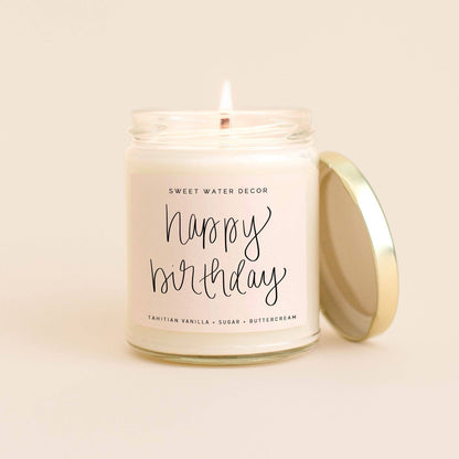 Happy Birthday Soy Candle Home & Lifestyle