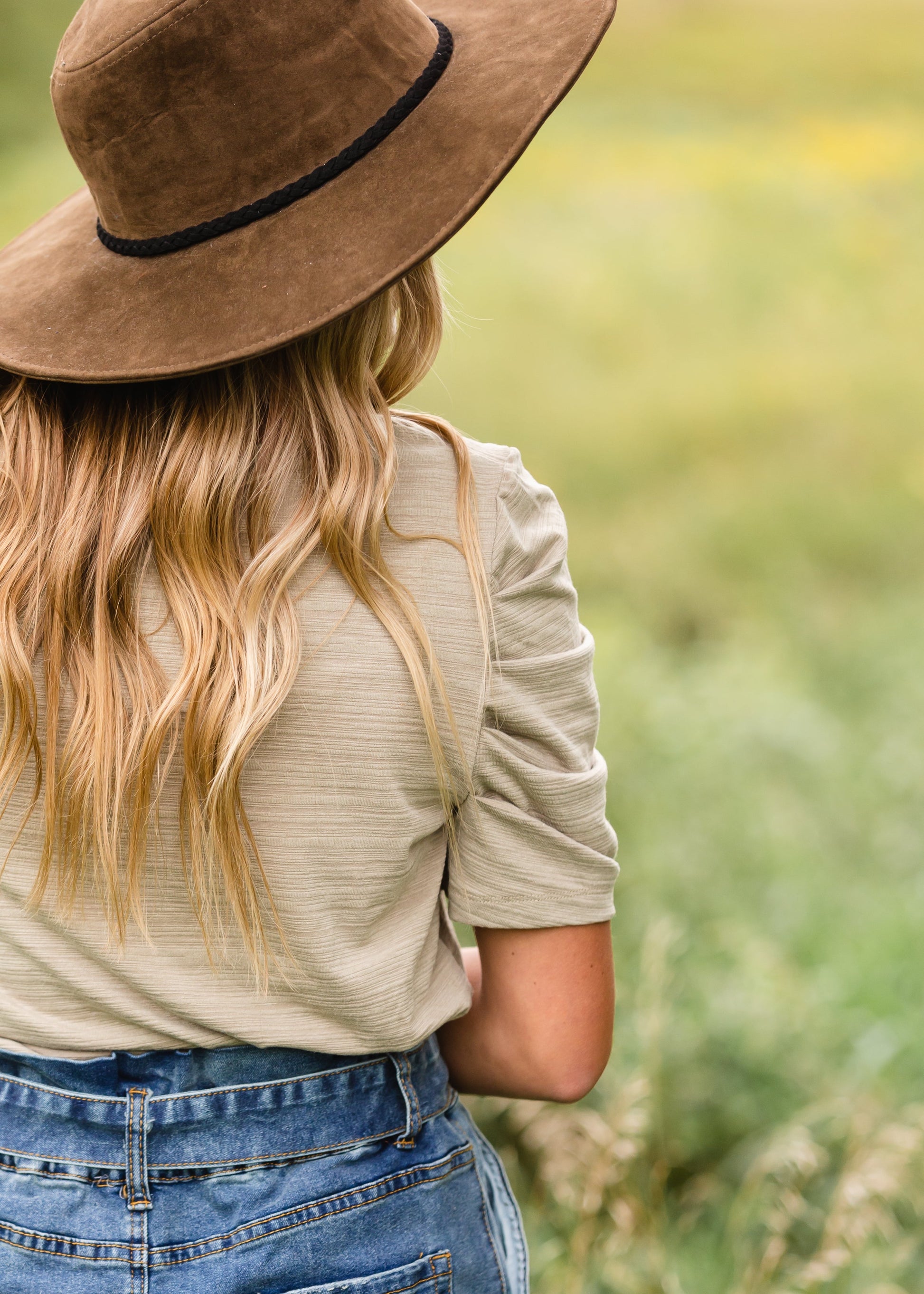 Heather Sage Short Sleeve Top - FINAL SALE Tops