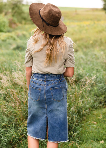 Heather Sage Short Sleeve Top - FINAL SALE Tops