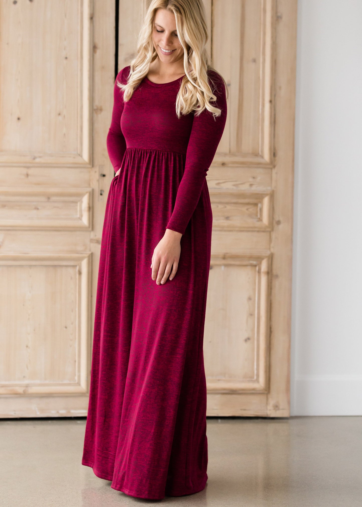 High Waist Solid Maxi Dress - FINAL SALE Dresses