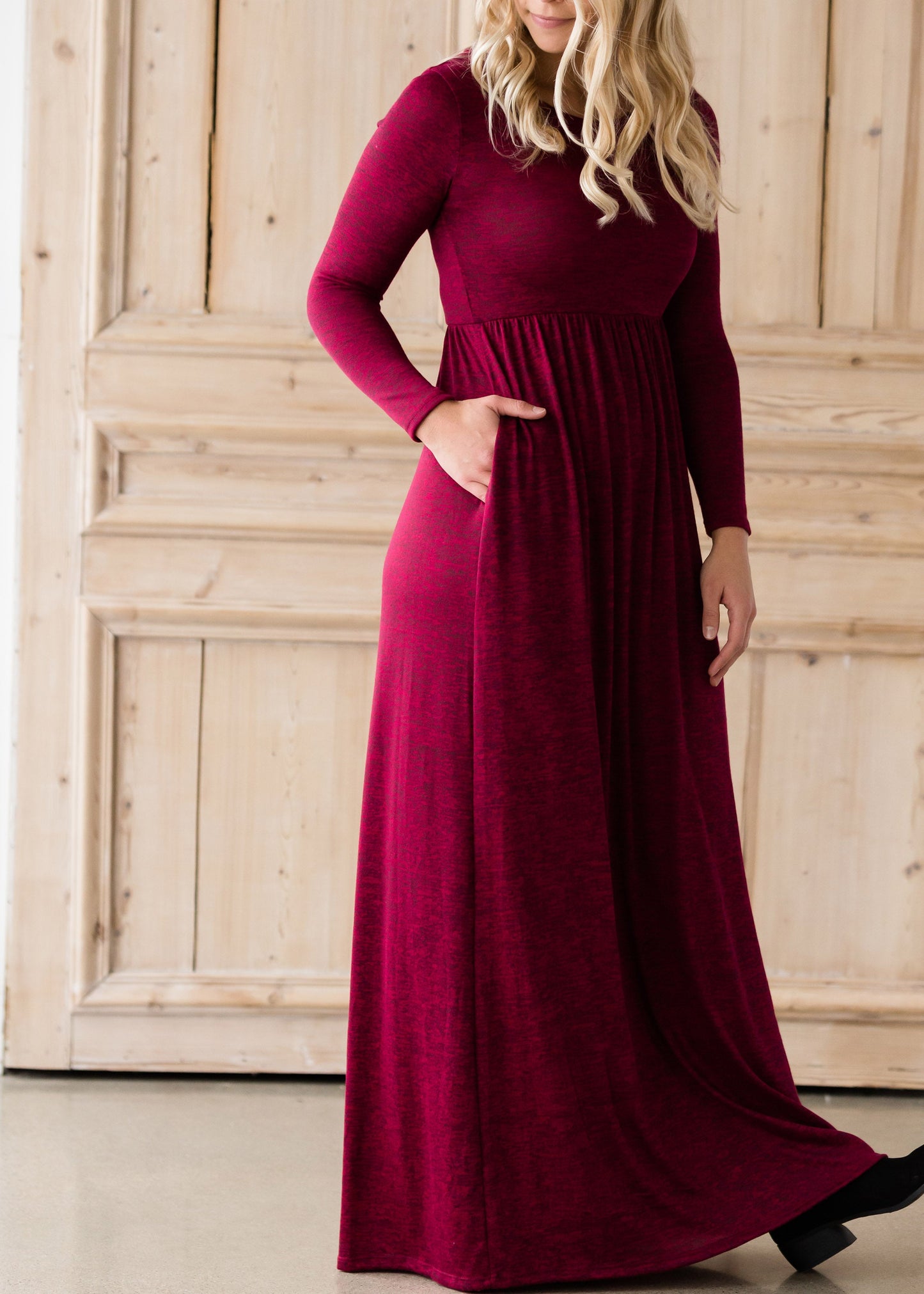 High Waist Solid Maxi Dress - FINAL SALE Dresses