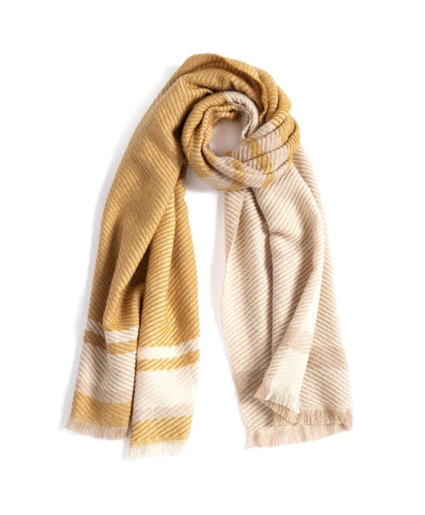 Honey Plaid Pasha Knit Scarf - FINAL SALE Accessories