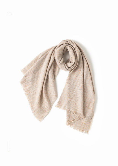 Ivory Metallic Tweed Confetti Scarf - FINAL SALE Accessories