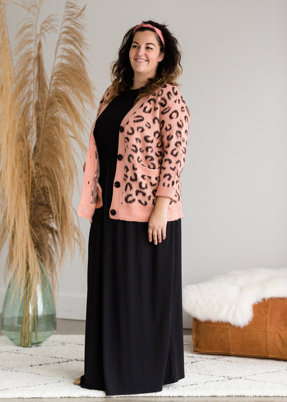 Jacquard Animal Print Cardigan - FINAL SALE Layering Essentials