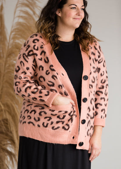 Jacquard Animal Print Cardigan - FINAL SALE Layering Essentials