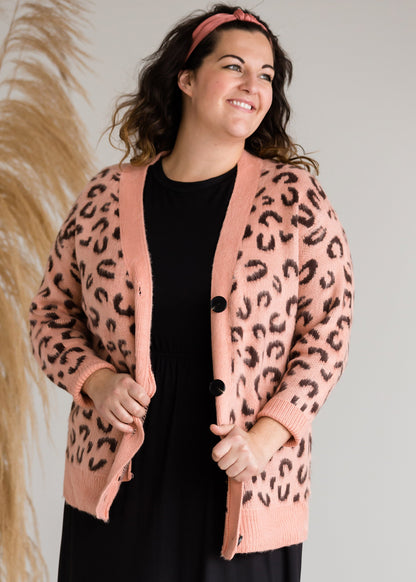 Jacquard Animal Print Cardigan - FINAL SALE Layering Essentials