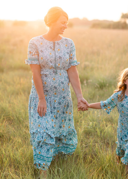 Jade Bell Sleeve Floral Maxi Dress - FINAL SALE Dresses