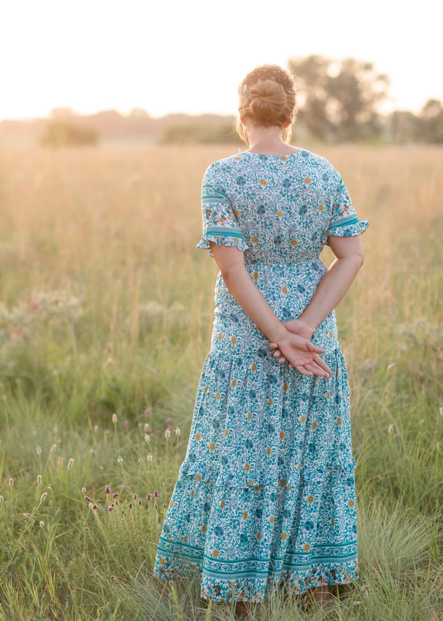 Jade Bell Sleeve Floral Maxi Dress - FINAL SALE Dresses