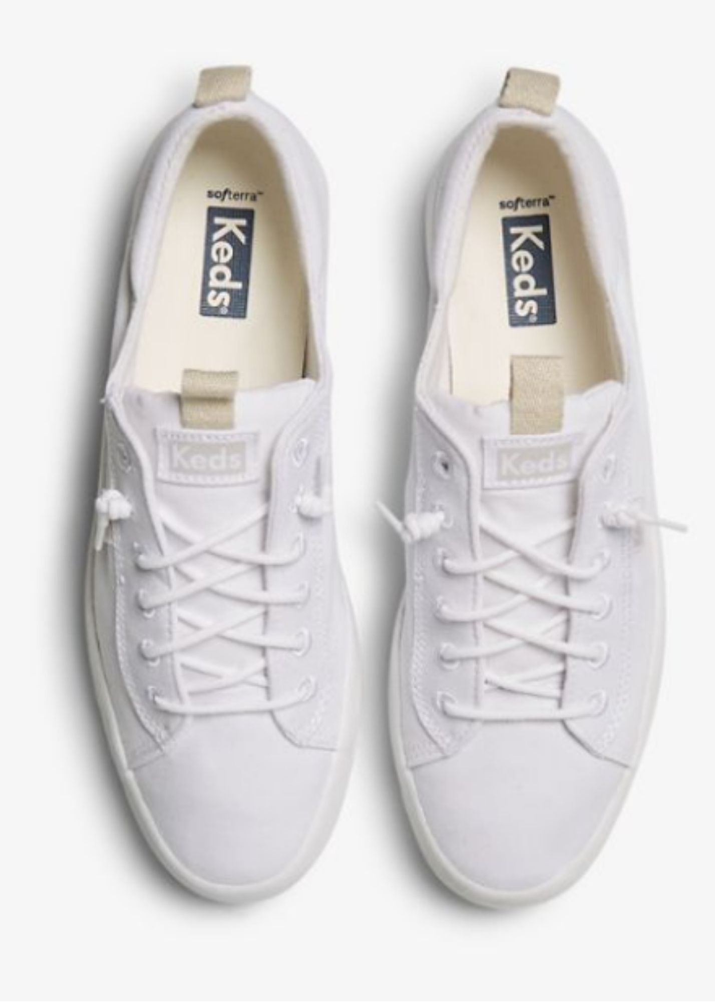 Keds® Kickback White Canvas Sneaker Shoes