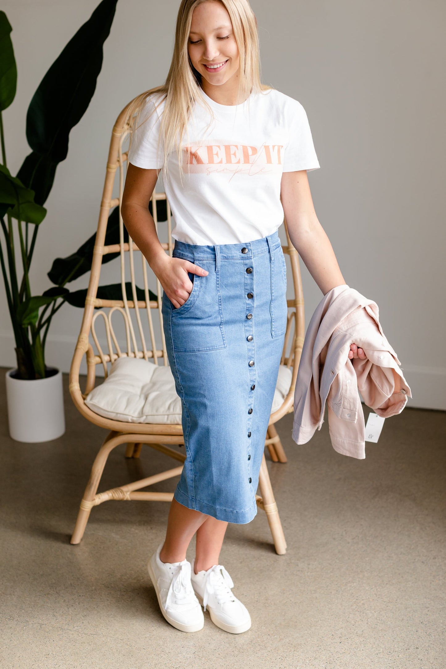 Keep It Simple Graphic Tee - FINAL SALE Tops