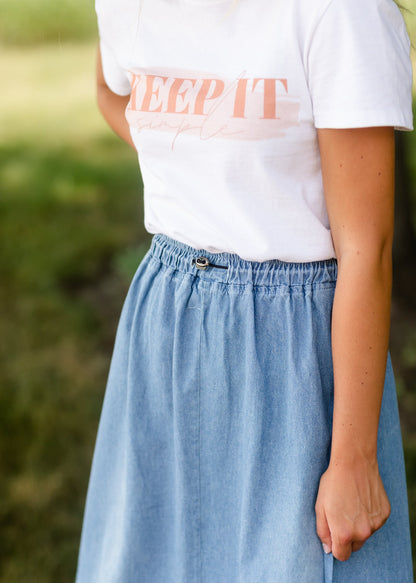 Keep It Simple Graphic Tee - FINAL SALE Tops