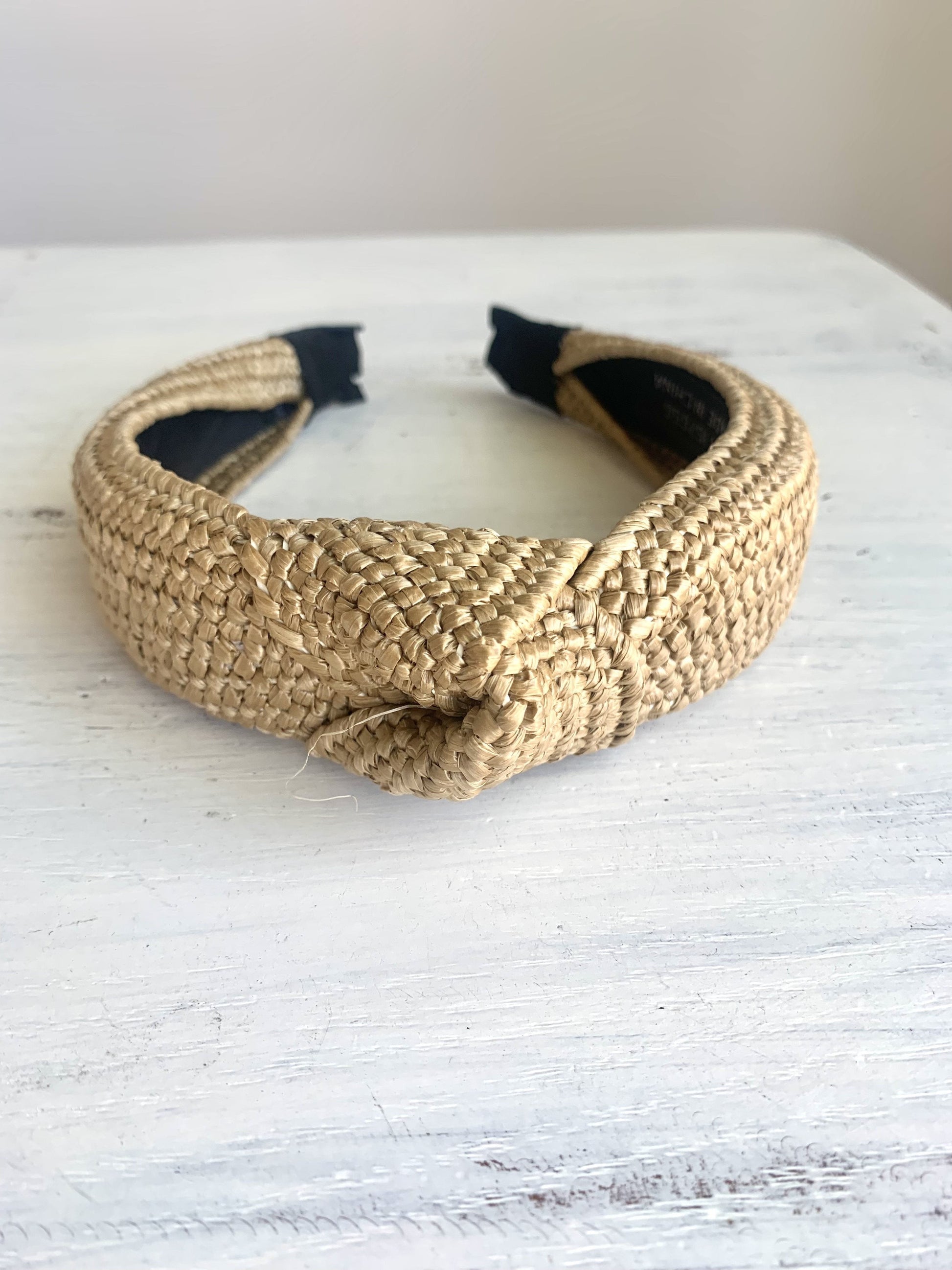 Khaki Rattan Headband - FINAL SALE Accessories