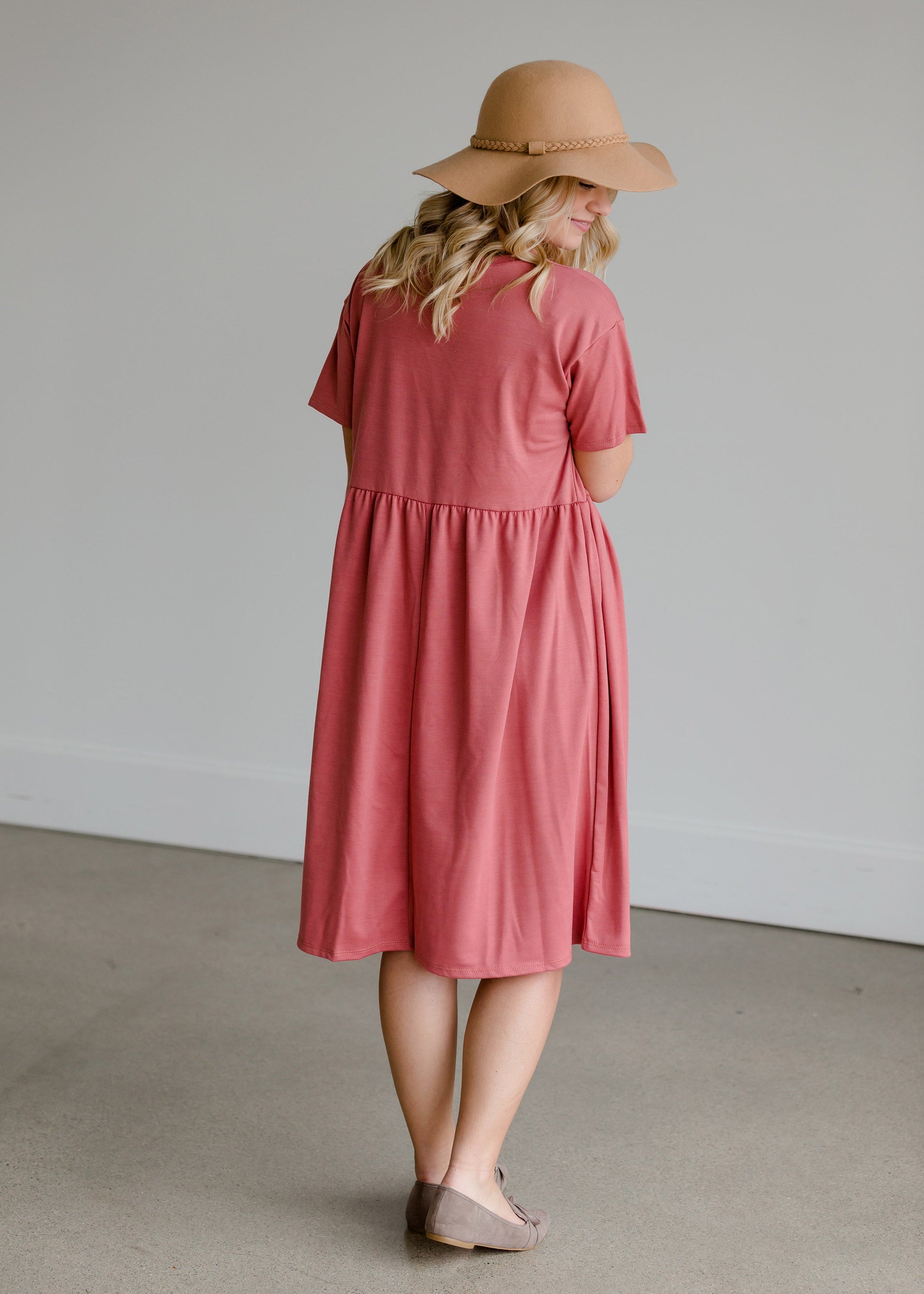 Knit Patch Pocket Midi Dress - FINAL SALE Dresses