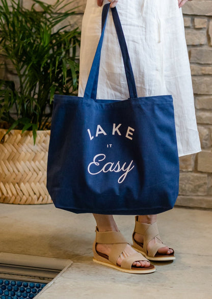 Lake It Easy Canvas Tote - FINAL SALE Accessories