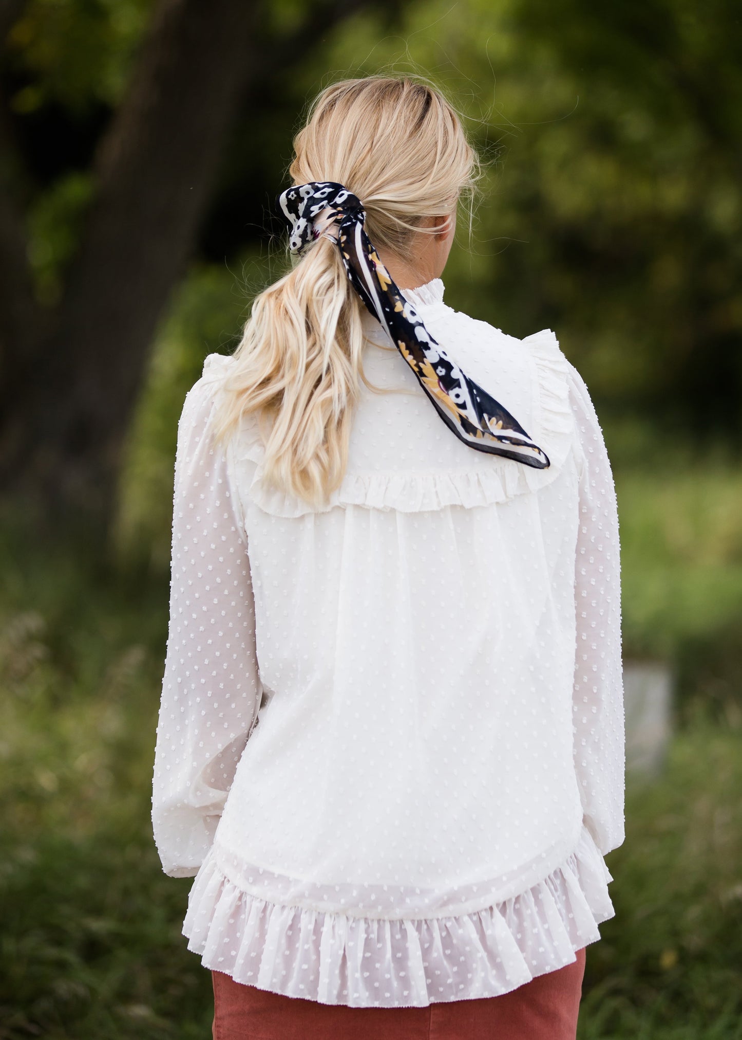 Layered Ruffle Blouse - FINAL SALE Tops