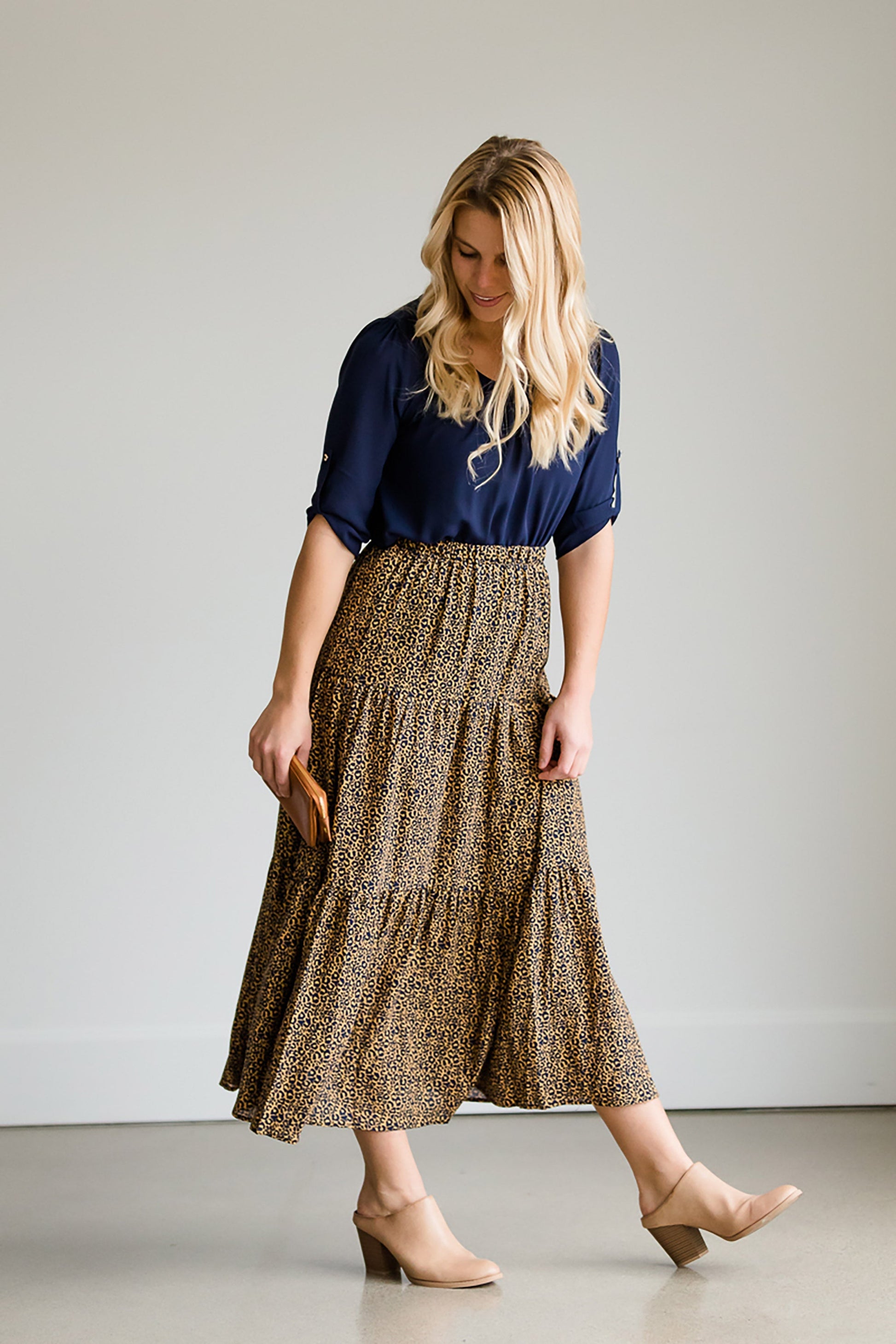 Leopard Print Flowy Skirt - FINAL SALE Skirts