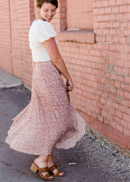 Leopard Print Pleated Midi Skirt - FINAL SALE Skirts