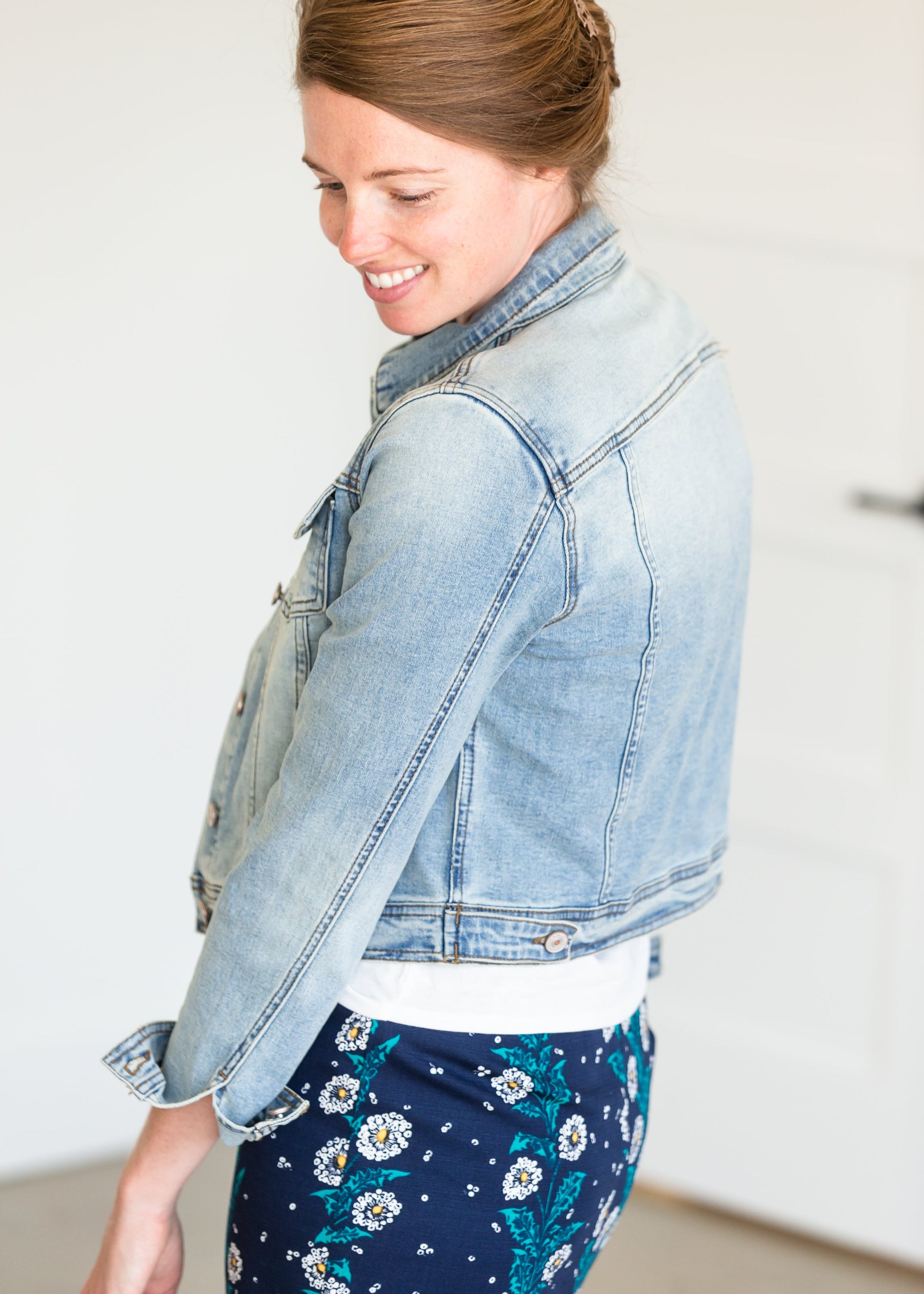 Light Denim Button Crop Jean Jacket - FINAL SALE Layering Essentials