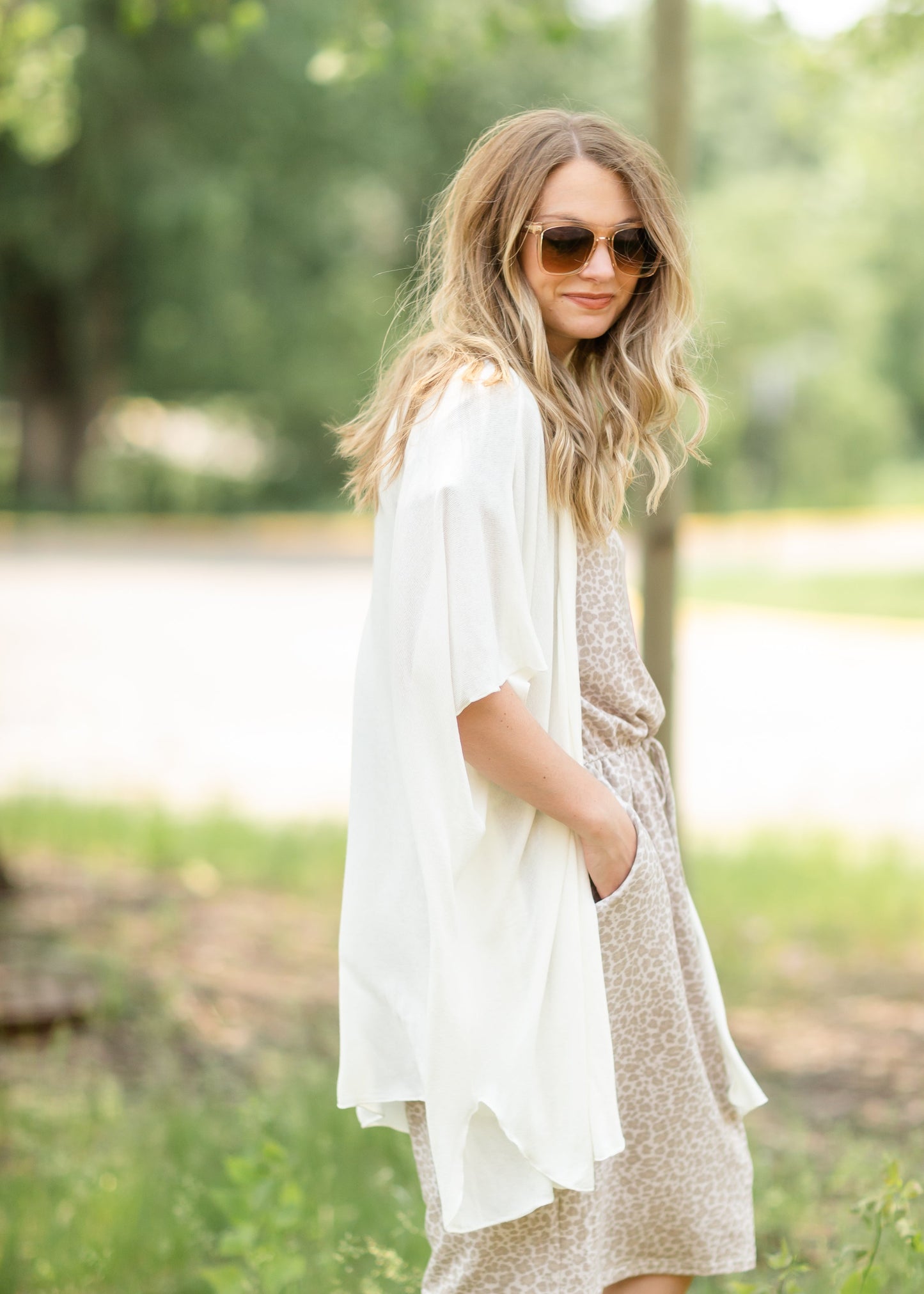 Lightweight Knit Cardigan Tops Ivory / S