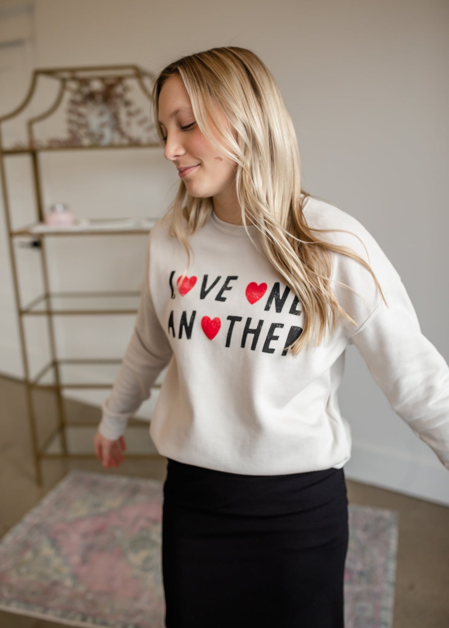 Love One Another Pullover Sweatshirt Tops OAT Collection