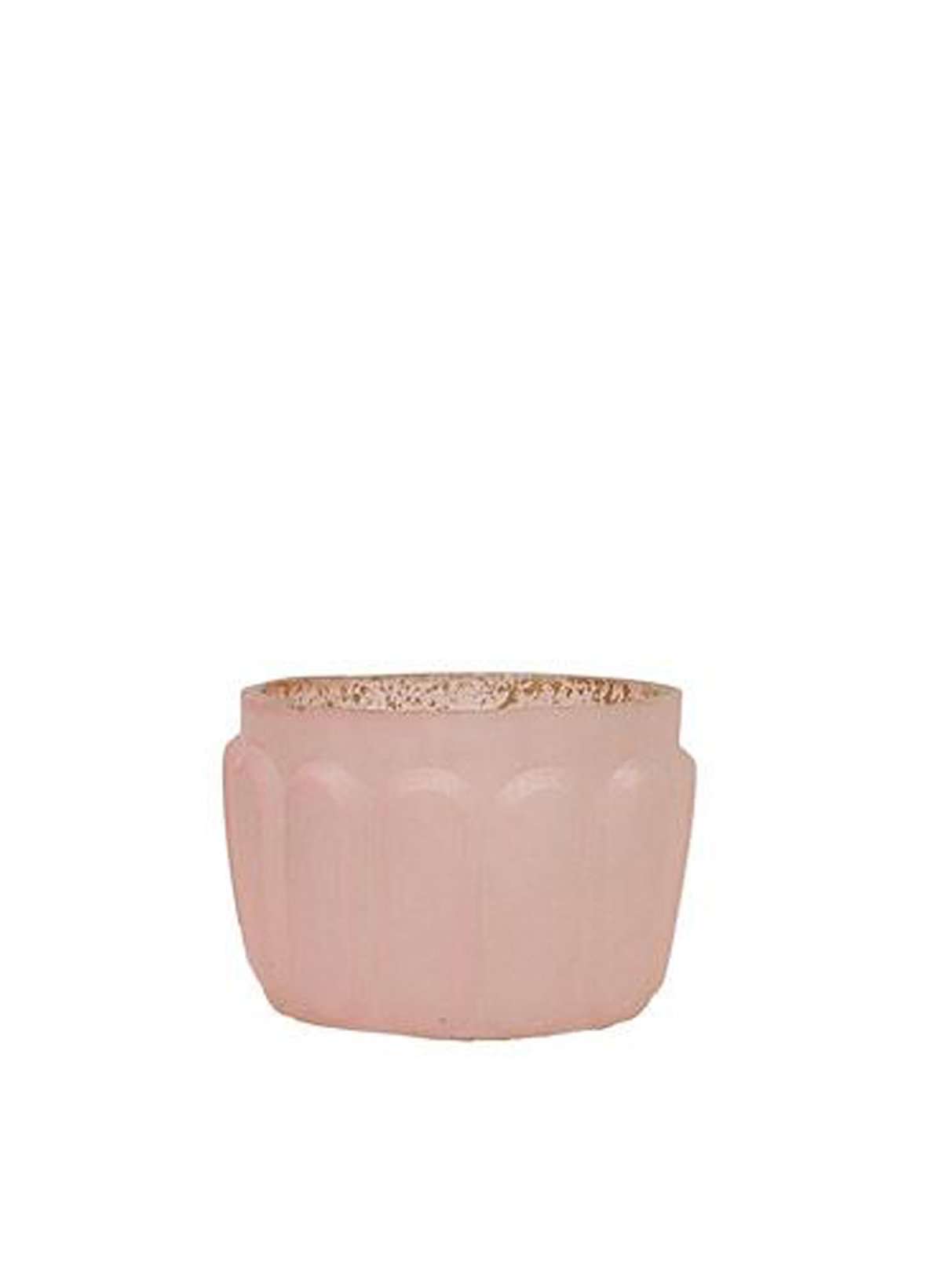 mercury glass tealight holder in neutral blush, tan and grey