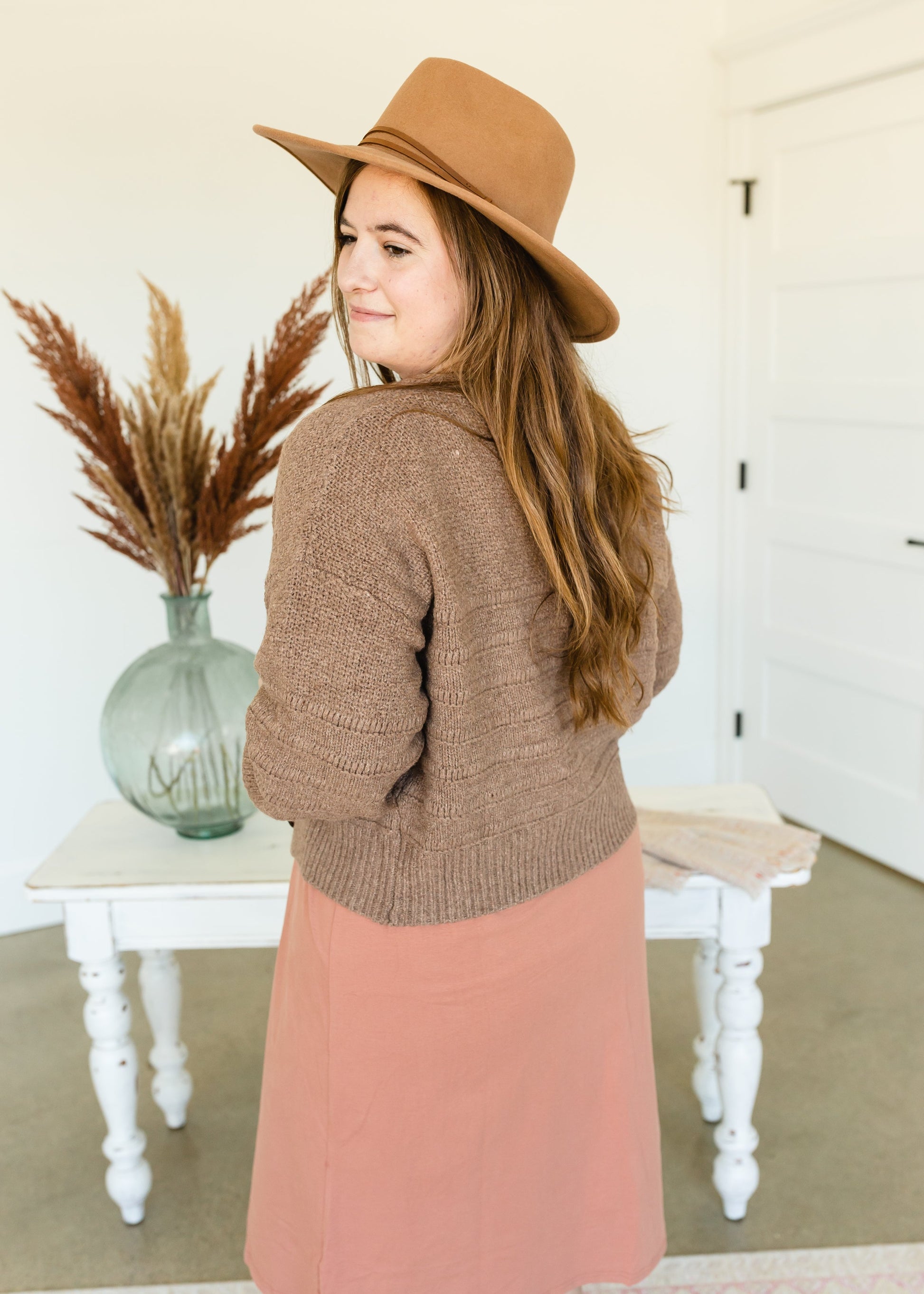 Mocha Button Front Knit Cardigan - FINAL SALE Shirt