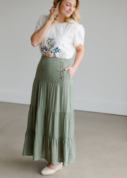 Multi Layer Maxi Skirt - FINAL SALE Skirts