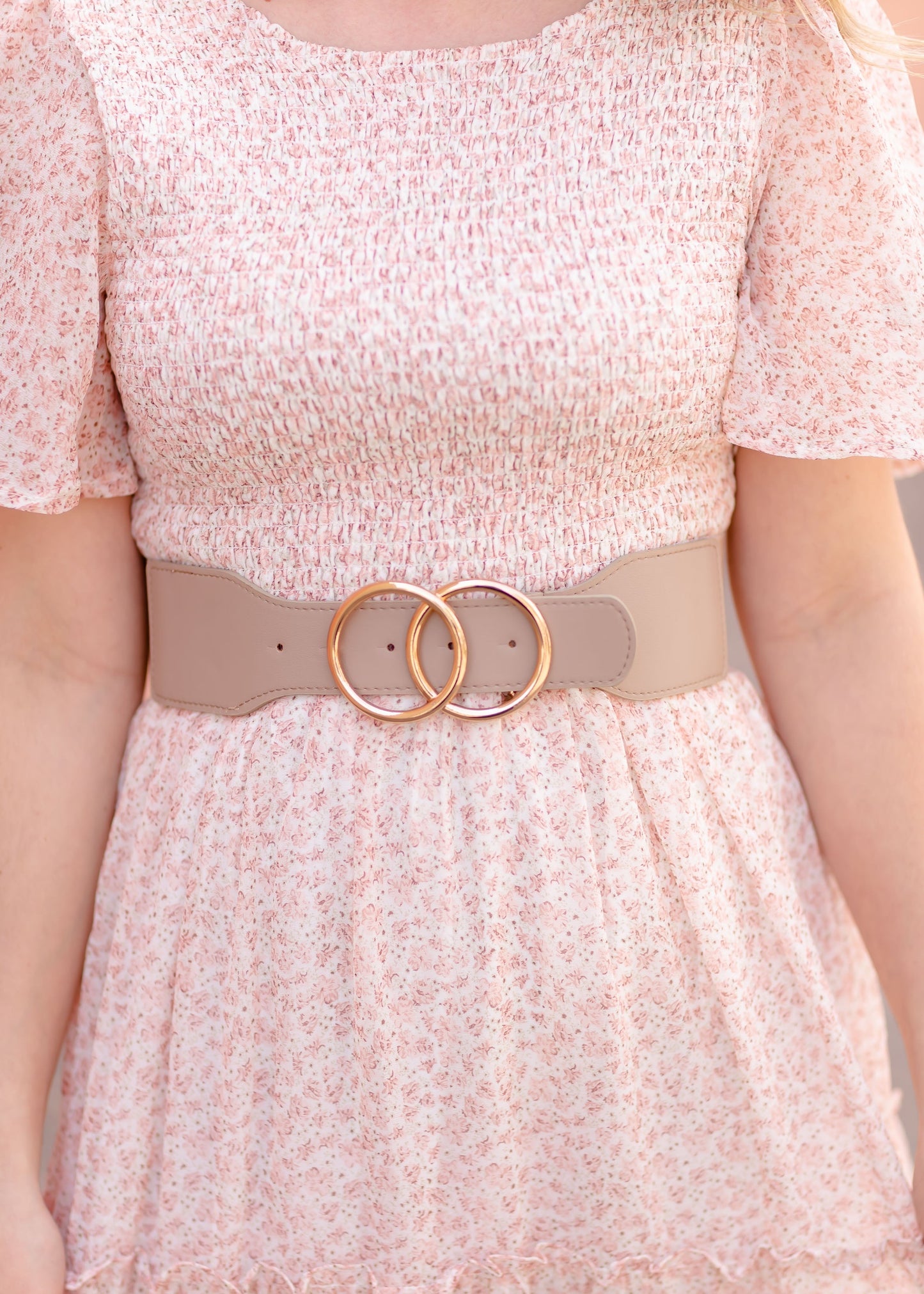 Natural Double Buckle Belt Accessories