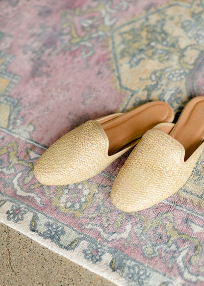 Natural Woven Slip On Mule - FINAL SALE Accessories