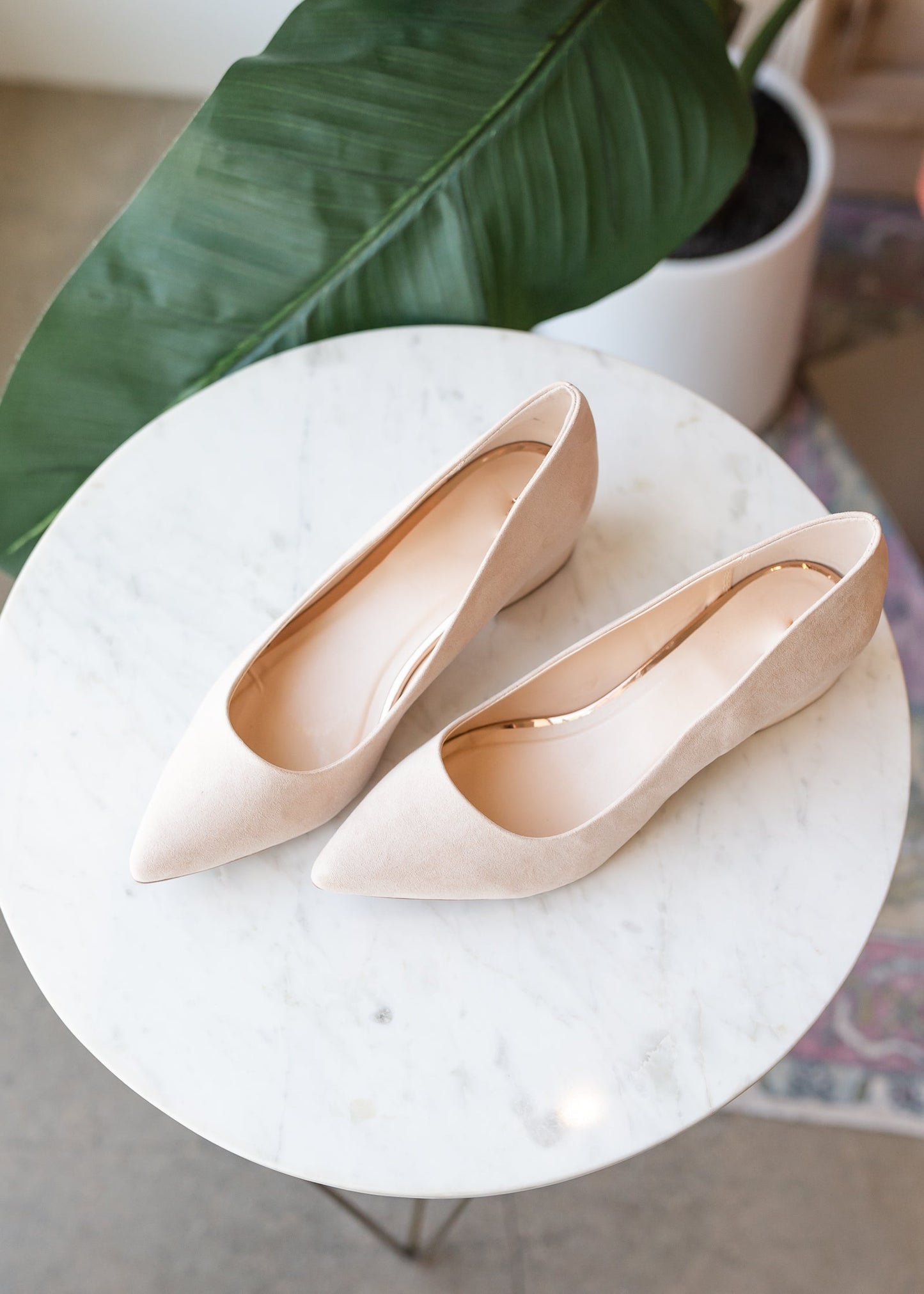 Nude Suede Slip On Pump - FINAL SALE Accessories