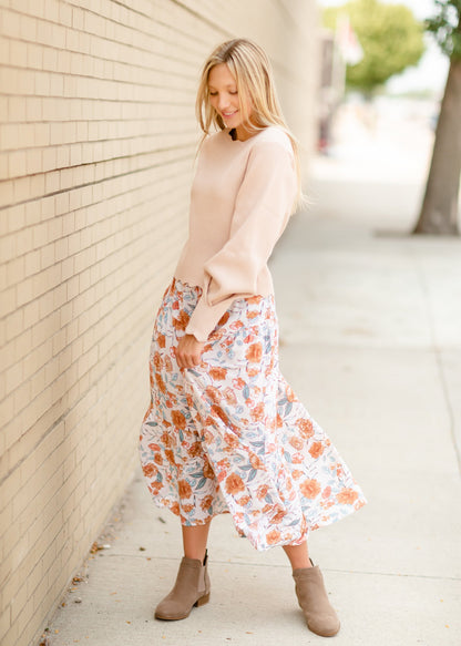 Oatmeal Scallop Hem Sweater Tops LUSH