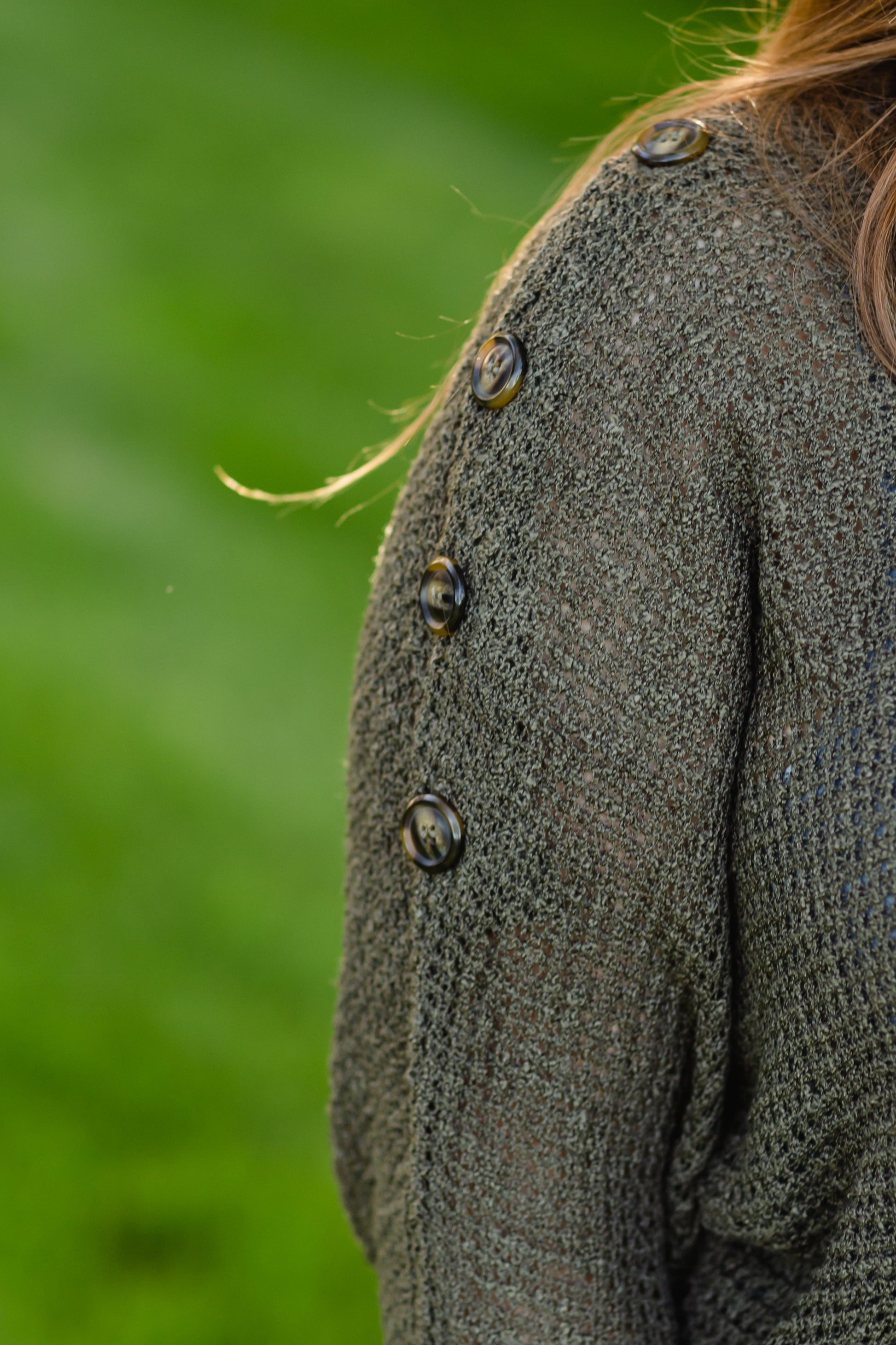 Olive Shoulder Button Detail Sweater - FINAL SALE Tops