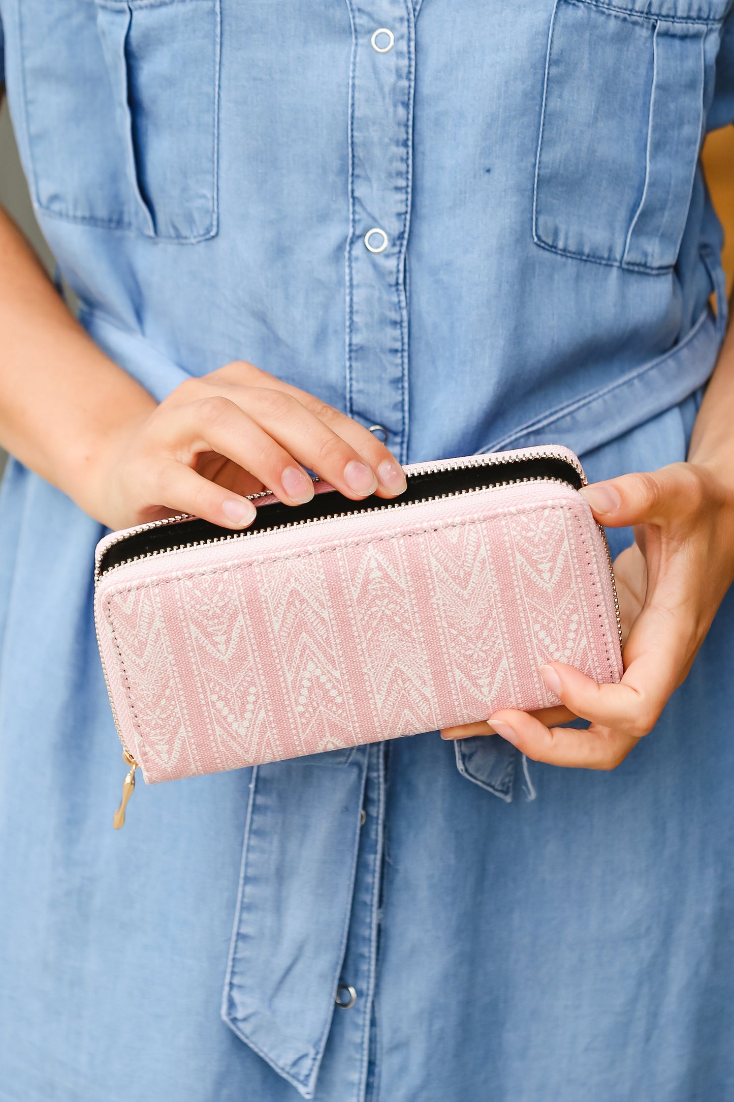 Pink Boho Printed Wallet - FINAL SALE Accessories