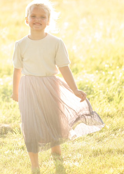 Pink Ombre Tulle Midi Skirt Skirts