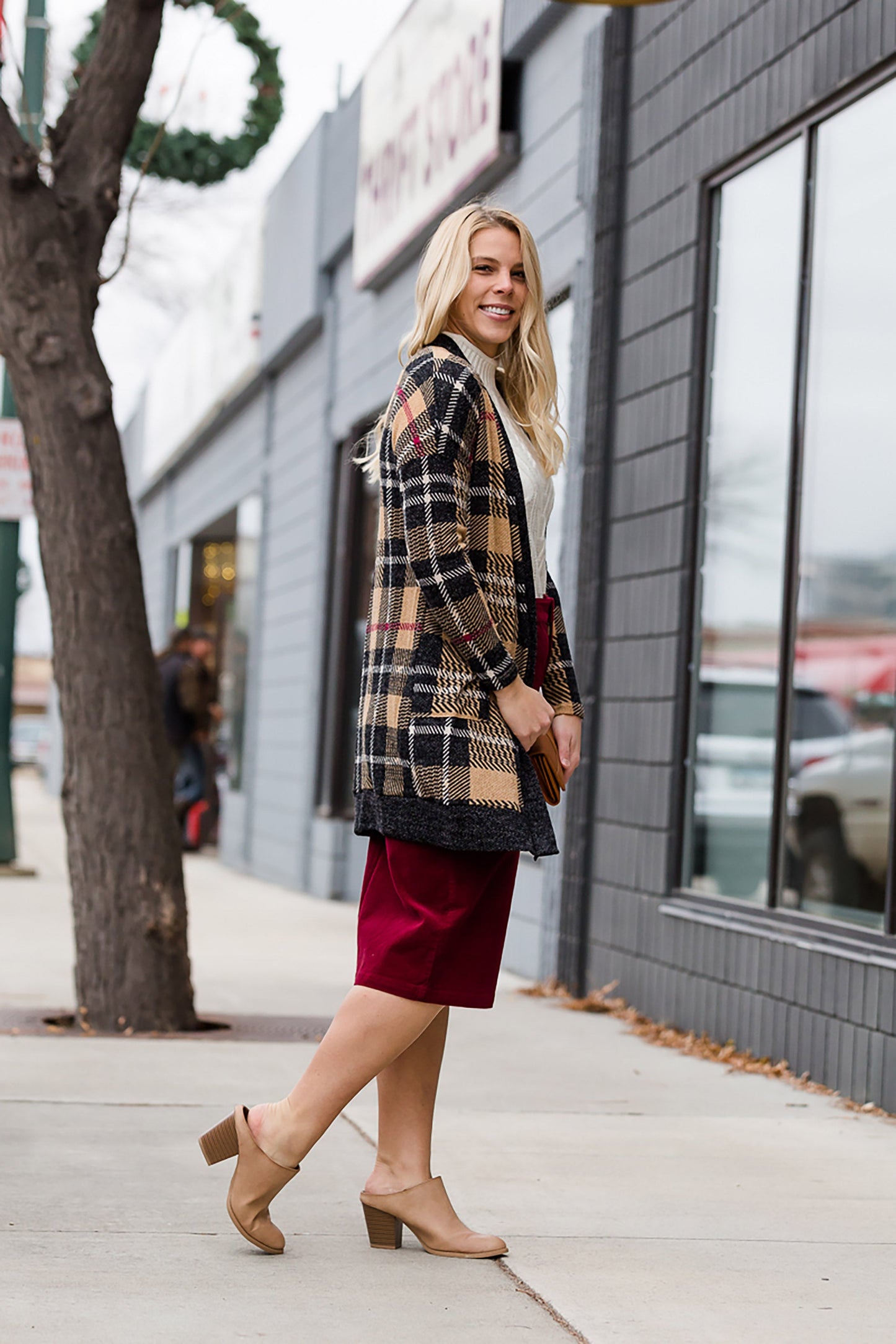 Plaid Open Front Cardigan - FINAL SALE Layering Essentials