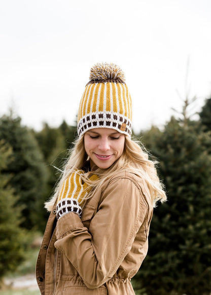 Pom Pom Fleece Lined Hat or Mittens - FINAL SALE Accessories