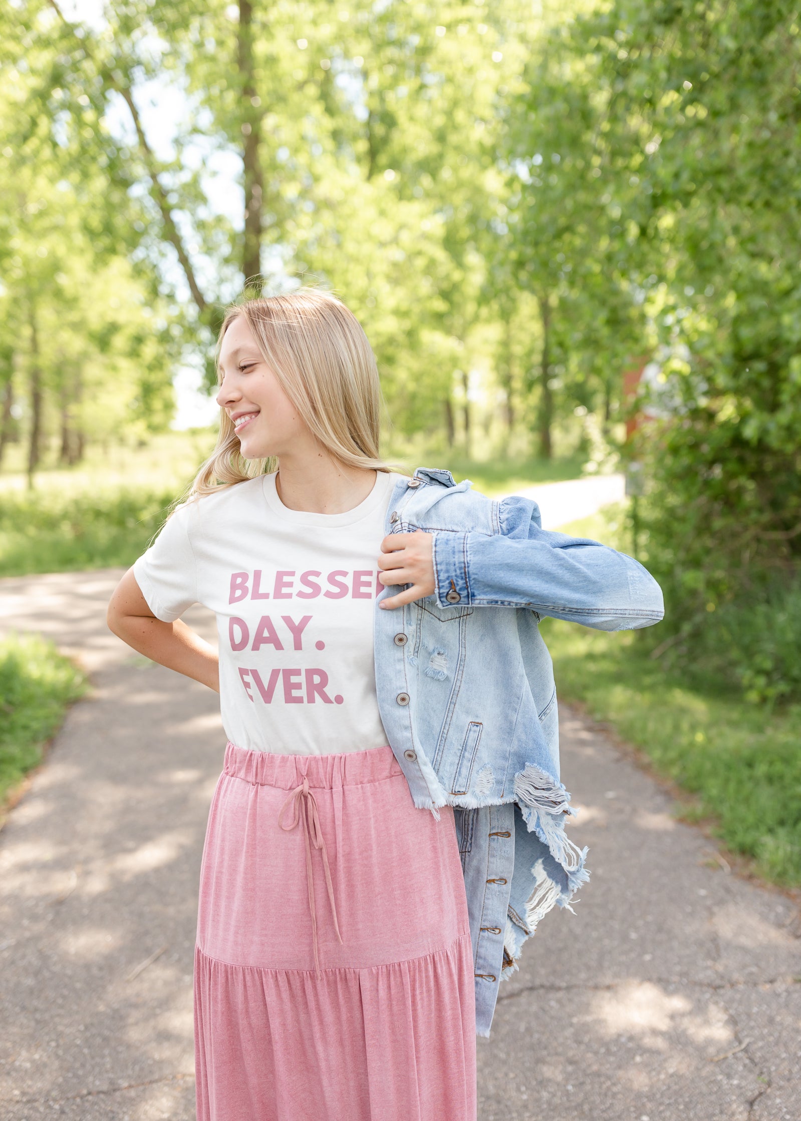 Puff Sleeve Distressed Denim Jacket Tops