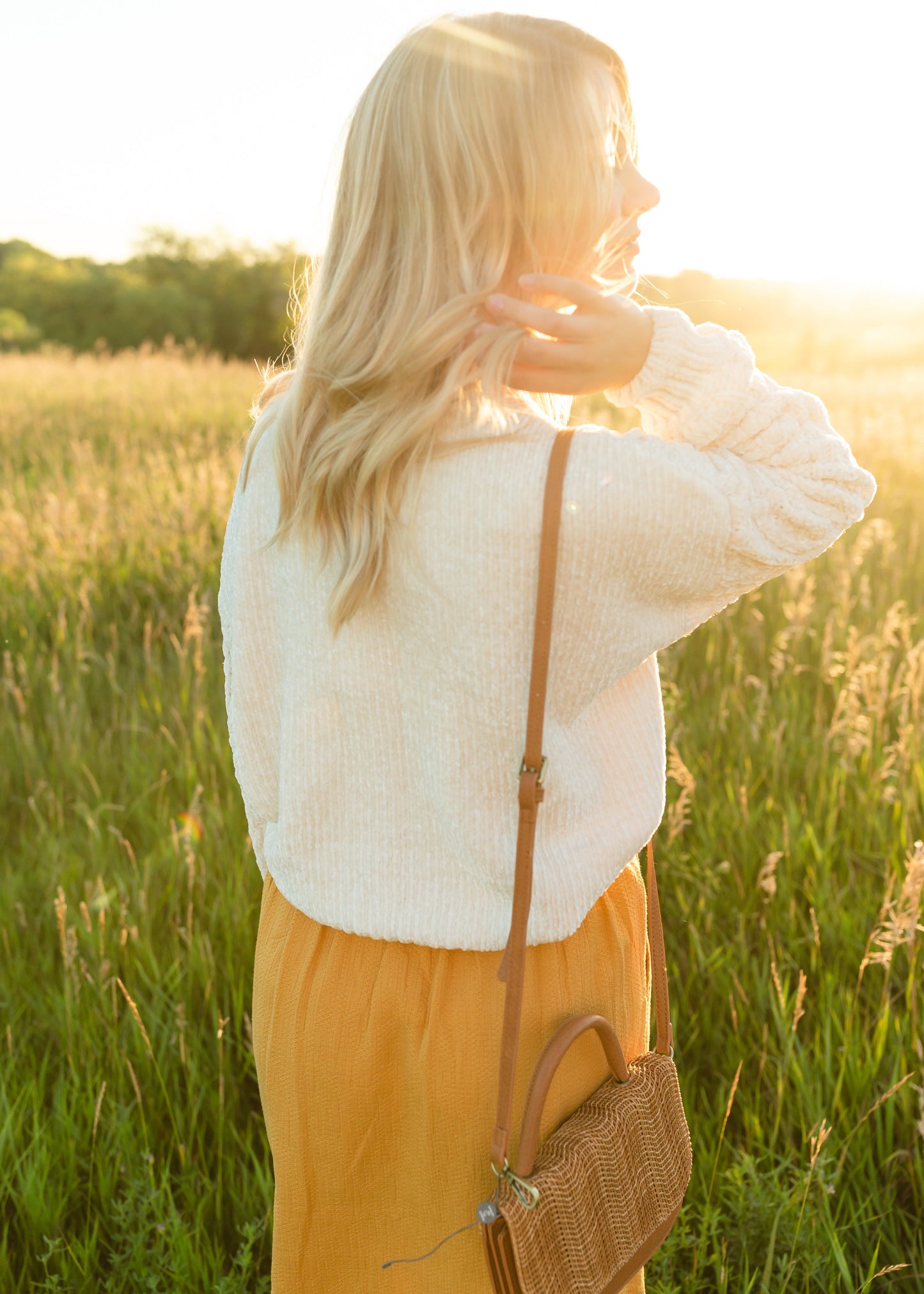 Pullover Chenille Pom Detail Sweater Tops