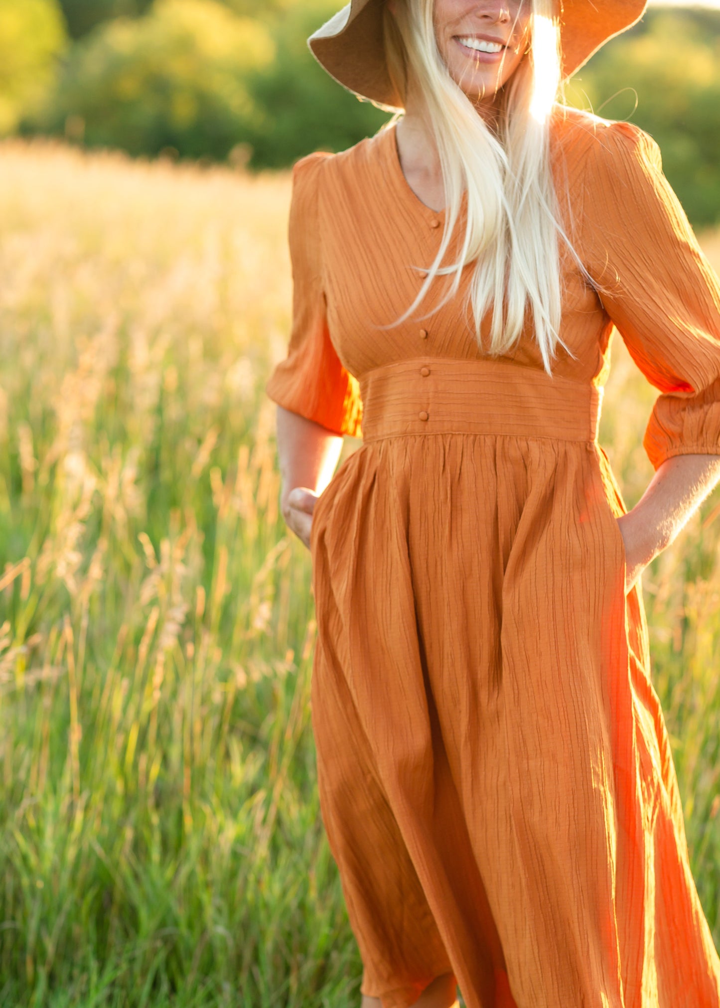 Pumpkin Spice Midi Dress - FINAL SALE Dresses