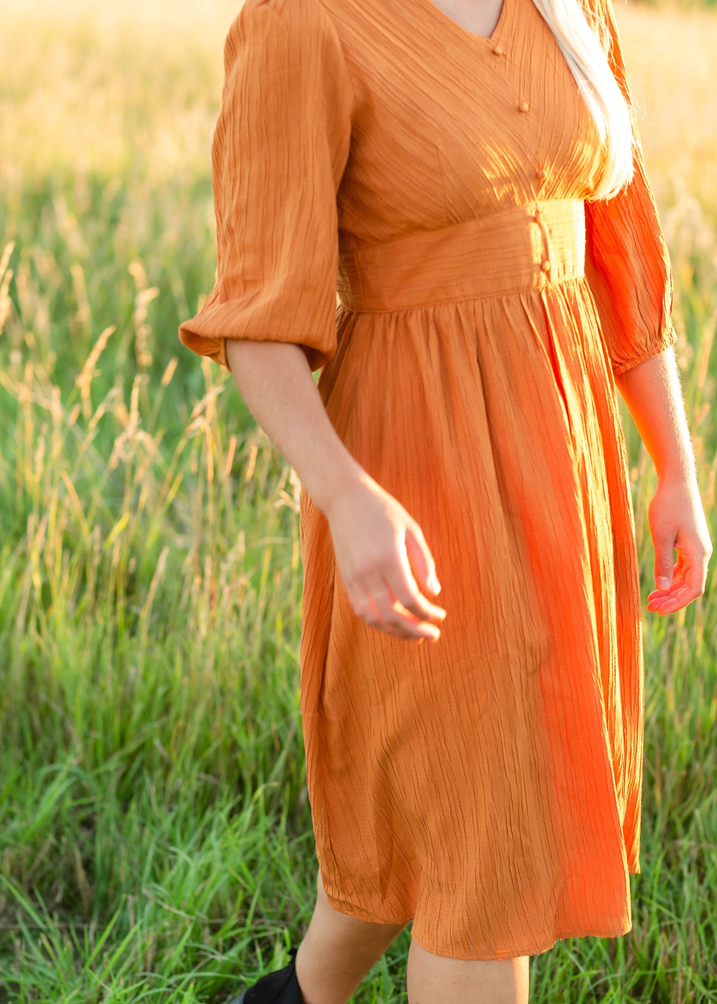 Pumpkin Spice Midi Dress - FINAL SALE Dresses