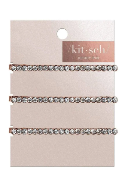 Rose Gold Rhinestone Bobby Pins Accessories Kitsch