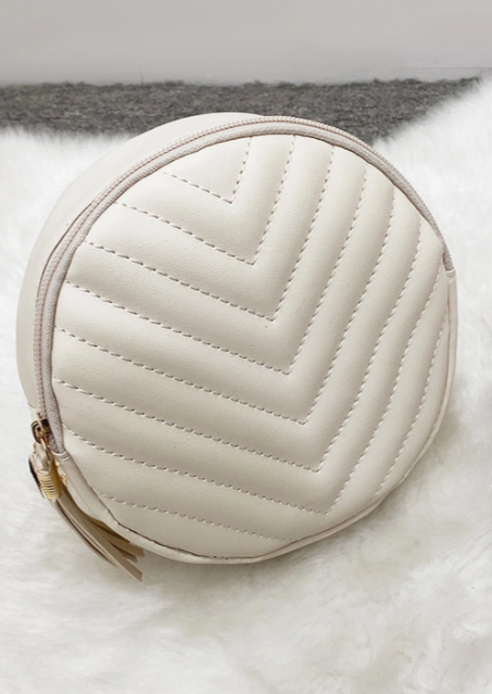 Simple Fringe Round Crossbody Bag Accessories The Lux Lead