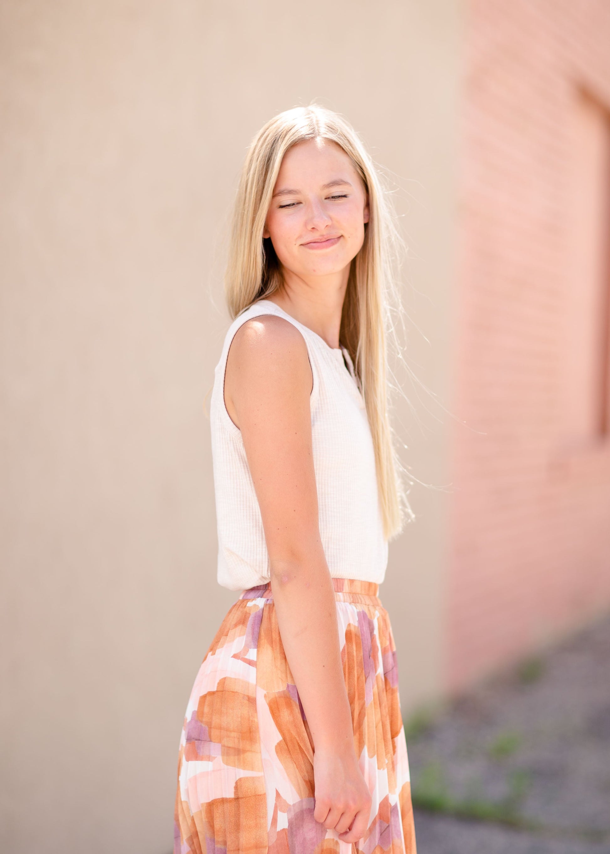 Split Neck Tank Top With Buttons Tops