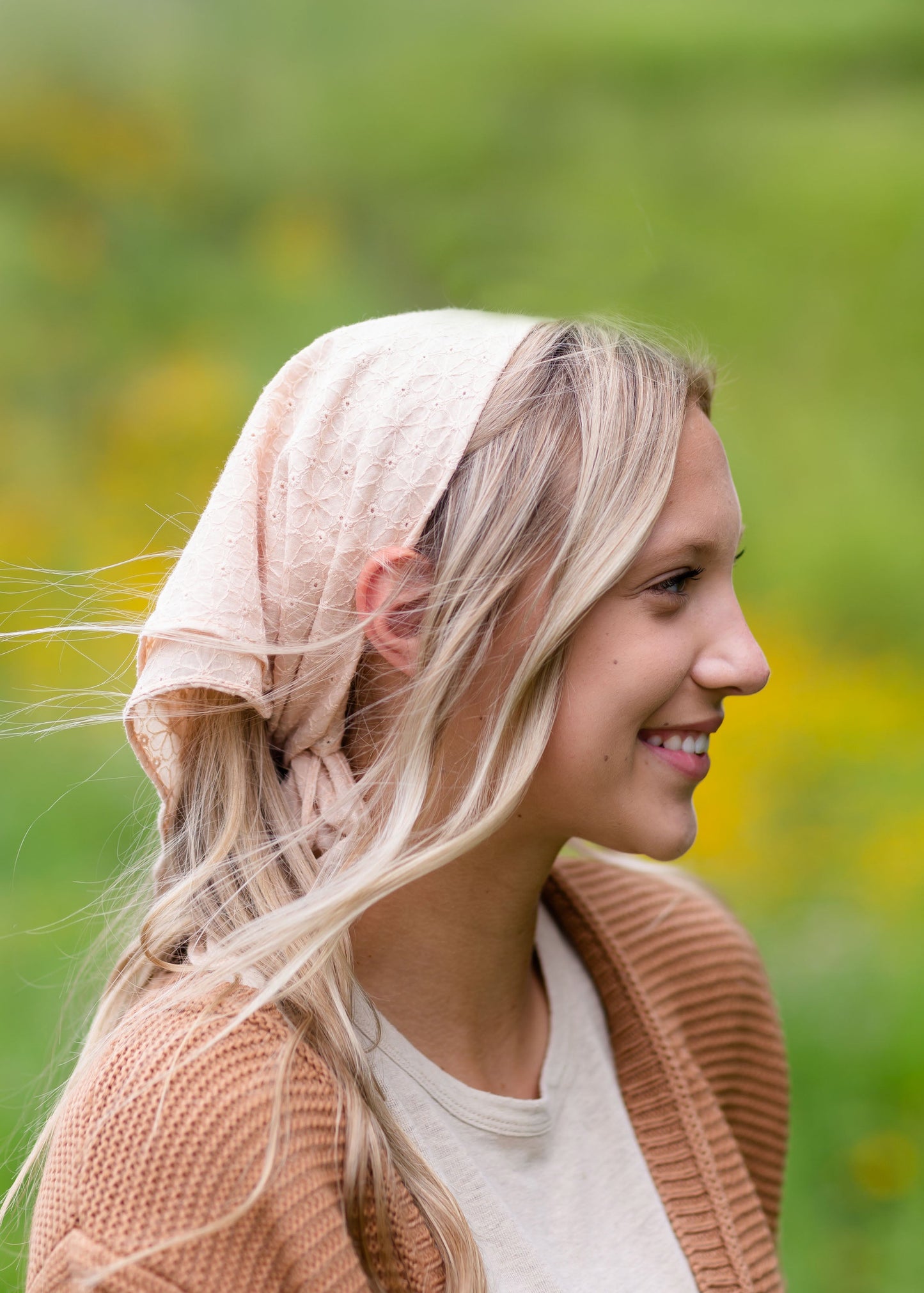 Tan Eyelet bandana Accessories