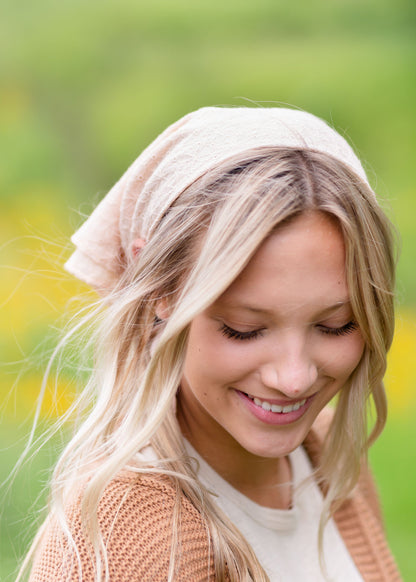 Tan Eyelet bandana Accessories