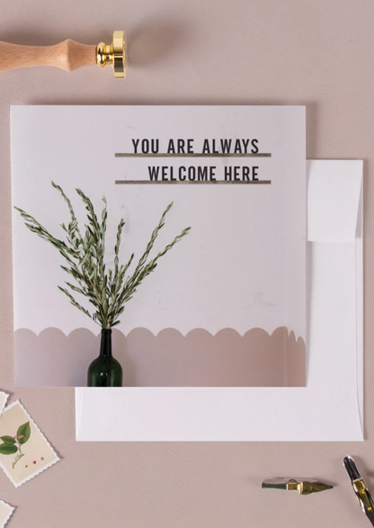 Thank You Greeting Cards Gifts You Are Always Welcome Here