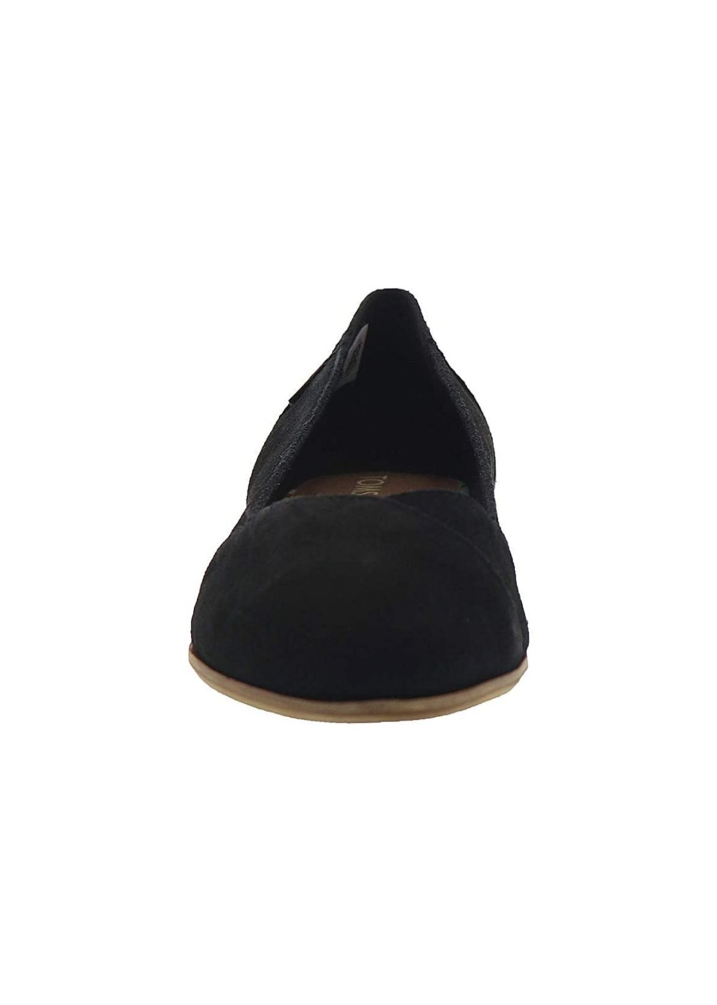 TOMS Black Suede Julie Flat Shoes Toms