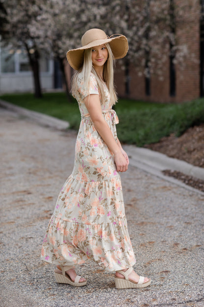 V-Neck Floral Maxi Dress - FINAL SALE Dresses