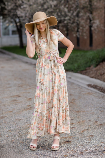 V-Neck Floral Maxi Dress - FINAL SALE Dresses