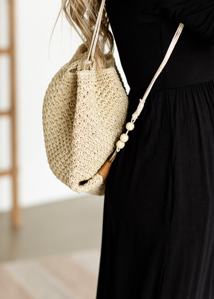 Weaved Drawstring Backpack Accessories